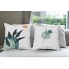 Ambesonne Alice in Wonderland Throw Pillow Cushion Cover Pack of 2, Rabbit Motion Cups Hearts and Flower Character Alice Cartoon Style, Zippered Double-Side Digital Print Decor, 18″, Black Blue(Apricot Slate Blue)