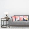 Ambesonne Alice in Wonderland Throw Pillow Cushion Cover Pack of 2, Rabbit Motion Cups Hearts and Flower Character Alice Cartoon Style, Zippered Double-Side Digital Print Decor, 18″, Black Blue(Rose Lilac and Dark Ceil Blue)