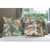 Ambesonne Alice in Wonderland Throw Pillow Cushion Cover Pack of 2, Rabbit Motion Cups Hearts and Flower Character Alice Cartoon Style, Zippered Double-Side Digital Print Decor, 18″, Black Blue(Olive Green and Pale Orange)