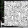 Ambesonne Amsterdam Shower Curtain, Monochrome Style Cartoon Drawing of Historic Houses Clutter City Town, Cloth Fabric Bathroom Decor Set with Hooks, 69″ W x 70″ L, Charcoal White