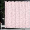 Ambesonne Cartoon Shower Curtain, Curious Panda on an Exotic Branch Asian Bear Jungle Woods Illustration, Cloth Fabric Bathroom Decor Set with Hooks, 69″ W x 75″ L, Fern Green White Black(Pink)