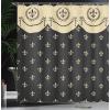 Ambesonne Cartoon Shower Curtain, Curious Panda on an Exotic Branch Asian Bear Jungle Woods Illustration, Cloth Fabric Bathroom Decor Set with Hooks, 69″ W x 75″ L, Fern Green White Black(Charcoal Grey)