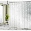 Ambesonne Cartoon Shower Curtain, Curious Panda on an Exotic Branch Asian Bear Jungle Woods Illustration, Cloth Fabric Bathroom Decor Set with Hooks, 69″ W x 75″ L, Fern Green White Black(Grey)