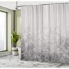 Ambesonne Cartoon Shower Curtain, Curious Panda on an Exotic Branch Asian Bear Jungle Woods Illustration, Cloth Fabric Bathroom Decor Set with Hooks, 69″ W x 75″ L, Fern Green White Black(Pale Grey)