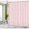 Ambesonne Cartoon Shower Curtain, Curious Panda on an Exotic Branch Asian Bear Jungle Woods Illustration, Cloth Fabric Bathroom Decor Set with Hooks, 69″ W x 75″ L, Fern Green White Black(Pink)