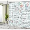 Ambesonne Cartoon Shower Curtain, Curious Panda on an Exotic Branch Asian Bear Jungle Woods Illustration, Cloth Fabric Bathroom Decor Set with Hooks, 69″ W x 75″ L, Fern Green White Black(Blue Red)