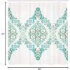 Ambesonne Cartoon Shower Curtain, Curious Panda on an Exotic Branch Asian Bear Jungle Woods Illustration, Cloth Fabric Bathroom Decor Set with Hooks, 69″ W x 75″ L, Fern Green White Black(Teal)