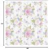 Ambesonne Cartoon Shower Curtain, Jolly Frog with Greater Eye Lizard Gecko Smily Childish Funny Cartoon Artwork, Cloth Fabric Bathroom Decor Set with Hooks, 69″ W x 70″ L, Green Fern(Pink Purple)