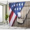 Ambesonne Cartoon Shower Curtain, Jolly Frog with Greater Eye Lizard Gecko Smily Childish Funny Cartoon Artwork, Cloth Fabric Bathroom Decor Set with Hooks, 69″ W x 70″ L, Green Fern(Navy Blue Red Cocoa)