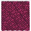 Ambesonne Cartoon Shower Curtain, Jolly Frog with Greater Eye Lizard Gecko Smily Childish Funny Cartoon Artwork, Cloth Fabric Bathroom Decor Set with Hooks, 69″ W x 70″ L, Green Fern(Hot Pink and Black)