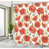 Ambesonne Cartoon Shower Curtain, Jolly Frog with Greater Eye Lizard Gecko Smily Childish Funny Cartoon Artwork, Cloth Fabric Bathroom Decor Set with Hooks, 69″ W x 70″ L, Green Fern(Fern Green)
