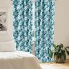 Ambesonne Cats Curtains, Funny Colorful Graphic Kittens Cartoon Style Boys Girls Playroom, Window Treatments 2 Panel Set for Living Room Bedroom, Pair of – 28″ x 63″, Cream Orange(Teal Aqua)
