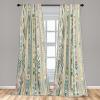 Ambesonne Cats Curtains, Funny Colorful Graphic Kittens Cartoon Style Boys Girls Playroom, Window Treatments 2 Panel Set for Living Room Bedroom, Pair of – 28″ x 63″, Cream Orange(Pale Teal Mustard and Rose)