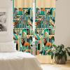 Ambesonne Cats Curtains, Funny Colorful Graphic Kittens Cartoon Style Boys Girls Playroom, Window Treatments 2 Panel Set for Living Room Bedroom, Pair of – 28″ x 63″, Cream Orange(Cadet Blue Teal Orange)