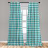 Ambesonne Cats Curtains, Funny Colorful Graphic Kittens Cartoon Style Boys Girls Playroom, Window Treatments 2 Panel Set for Living Room Bedroom, Pair of – 28″ x 63″, Cream Orange(Turquoise Lilac)