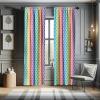 Ambesonne Cats Curtains, Funny Colorful Graphic Kittens Cartoon Style Boys Girls Playroom, Window Treatments 2 Panel Set for Living Room Bedroom, Pair of – 28″ x 63″, Cream Orange(Pink and Yellow)