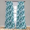 Ambesonne Cats Curtains, Funny Colorful Graphic Kittens Cartoon Style Boys Girls Playroom, Window Treatments 2 Panel Set for Living Room Bedroom, Pair of – 28″ x 63″, Cream Orange(Teal Aqua)