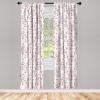Ambesonne Cats Curtains, Funny Colorful Graphic Kittens Cartoon Style Boys Girls Playroom, Window Treatments 2 Panel Set for Living Room Bedroom, Pair of – 28″ x 63″, Cream Orange(Green Pink)