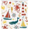 Ambesonne Duck Shower Curtain, Cartoon Character Taking a Bath Colorful Drops Backdrop Dots, Cloth Fabric Bathroom Decor Set with Hooks, 69″ W x 84″ L, Soft Blue Sky Blue Yellow(Red Mustard)