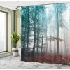 Ambesonne Duck Shower Curtain, Cartoon Character Taking a Bath Colorful Drops Backdrop Dots, Cloth Fabric Bathroom Decor Set with Hooks, 69″ W x 84″ L, Soft Blue Sky Blue Yellow(Cadet Blue)