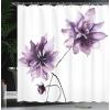 Ambesonne Duck Shower Curtain, Cartoon Character Taking a Bath Colorful Drops Backdrop Dots, Cloth Fabric Bathroom Decor Set with Hooks, 69″ W x 84″ L, Soft Blue Sky Blue Yellow(Pale Purple)
