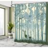 Ambesonne Duck Shower Curtain, Cartoon Character Taking a Bath Colorful Drops Backdrop Dots, Cloth Fabric Bathroom Decor Set with Hooks, 69″ W x 84″ L, Soft Blue Sky Blue Yellow(Black White Grey)