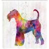 Ambesonne Duck Shower Curtain, Cartoon Character Taking a Bath Colorful Drops Backdrop Dots, Cloth Fabric Bathroom Decor Set with Hooks, 69″ W x 84″ L, Soft Blue Sky Blue Yellow(Pink Multicolor)