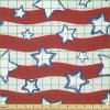 Ambesonne I Love You Fabric by The Yard, Hand Writing with Infinity Romantic Red Hearts Valentines Day Theme, Stretch Knit Fabric for Clothing Sewing and Arts Crafts, 1 Yard, Black and White(Red Blue)