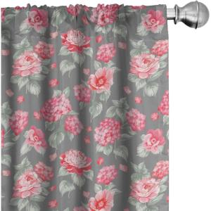 Ambesonne Cats Curtains, Funny Colorful Graphic Kittens Cartoon Style Boys Girls Playroom, Window Treatments 2 Panel Set for Living Room Bedroom, Pair of – 28″ x 63″, Cream Orange(Coral Green)