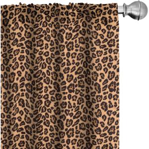 Ambesonne Cats Curtains, Funny Colorful Graphic Kittens Cartoon Style Boys Girls Playroom, Window Treatments 2 Panel Set for Living Room Bedroom, Pair of – 28″ x 63″, Cream Orange(Orange Black)