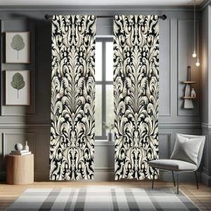 Ambesonne Cats Curtains, Funny Colorful Graphic Kittens Cartoon Style Boys Girls Playroom, Window Treatments 2 Panel Set for Living Room Bedroom, Pair of – 28″ x 63″, Cream Orange(Eggshell and Dark Grey)