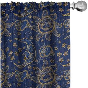 Ambesonne Cats Curtains, Funny Colorful Graphic Kittens Cartoon Style Boys Girls Playroom, Window Treatments 2 Panel Set for Living Room Bedroom, Pair of – 28″ x 63″, Cream Orange(Yellow Blue)