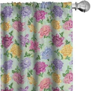 Ambesonne Cats Curtains, Funny Colorful Graphic Kittens Cartoon Style Boys Girls Playroom, Window Treatments 2 Panel Set for Living Room Bedroom, Pair of – 28″ x 63″, Cream Orange(Pink Violet)