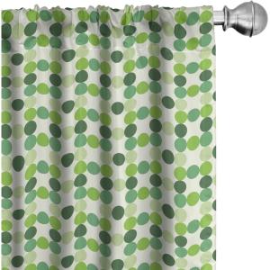 Ambesonne Cats Curtains, Funny Colorful Graphic Kittens Cartoon Style Boys Girls Playroom, Window Treatments 2 Panel Set for Living Room Bedroom, Pair of – 28″ x 63″, Cream Orange(Cream Green)
