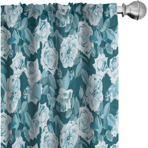Ambesonne Cats Curtains, Funny Colorful Graphic Kittens Cartoon Style Boys Girls Playroom, Window Treatments 2 Panel Set for Living Room Bedroom, Pair of – 28″ x 63″, Cream Orange(Teal Aqua)