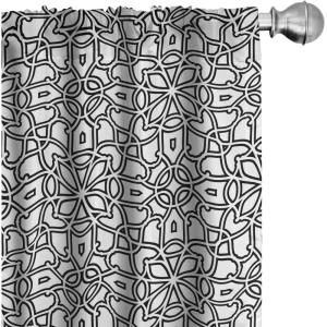 Ambesonne Cats Curtains, Funny Colorful Graphic Kittens Cartoon Style Boys Girls Playroom, Window Treatments 2 Panel Set for Living Room Bedroom, Pair of – 28″ x 63″, Cream Orange(Charcoal White)