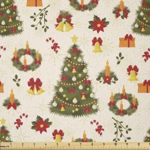 Ambesonne I Love You Fabric by The Yard, Hand Writing with Infinity Romantic Red Hearts Valentines Day Theme, Stretch Knit Fabric for Clothing Sewing and Arts Crafts, 1 Yard, Black and White(Olive Green)