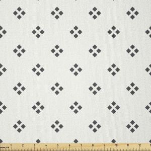 Ambesonne I Love You Fabric by The Yard, Hand Writing with Infinity Romantic Red Hearts Valentines Day Theme, Stretch Knit Fabric for Clothing Sewing and Arts Crafts, 1 Yard, Black and White(White and Charcoal)