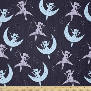 Ambesonne I Love You Fabric by The Yard, Hand Writing with Infinity Romantic Red Hearts Valentines Day Theme, Stretch Knit Fabric for Clothing Sewing and Arts Crafts, 1 Yard, Black and White(Quartz Multicolor)
