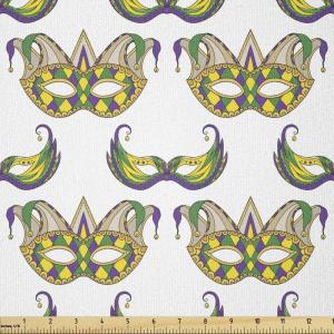 Ambesonne I Love You Fabric by The Yard, Hand Writing with Infinity Romantic Red Hearts Valentines Day Theme, Stretch Knit Fabric for Clothing Sewing and Arts Crafts, 1 Yard, Black and White(Purple Yellow)