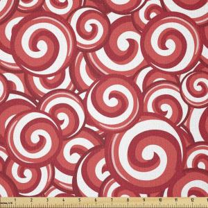 Ambesonne I Love You Fabric by The Yard, Hand Writing with Infinity Romantic Red Hearts Valentines Day Theme, Stretch Knit Fabric for Clothing Sewing and Arts Crafts, 1 Yard, Black and White(White Coral)