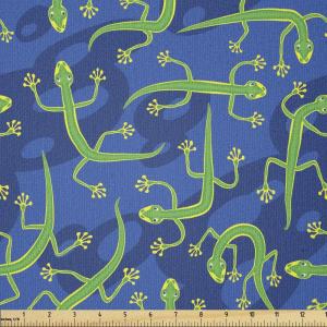 Ambesonne I Love You Fabric by The Yard, Hand Writing with Infinity Romantic Red Hearts Valentines Day Theme, Stretch Knit Fabric for Clothing Sewing and Arts Crafts, 1 Yard, Black and White(Navy Blue)