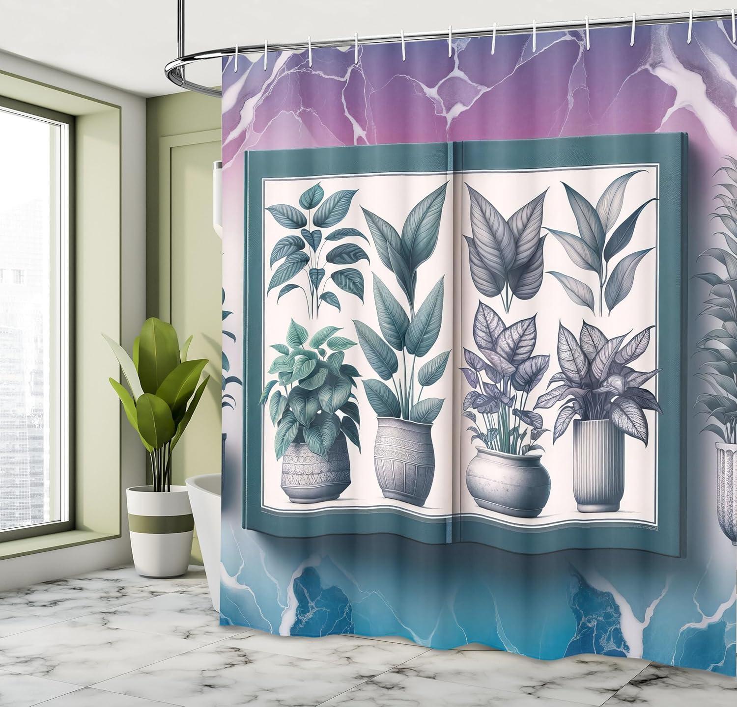 imageAmbesonne Floral Shower Curtain Delicate Pink Bouquet of Spring Nature Blossoms Romantic Design Print Cloth Fabric Bathroom Decor Set with Hooks 69 W x 84 L Rose Sage Green and WhiteViolet White Petrol Blue