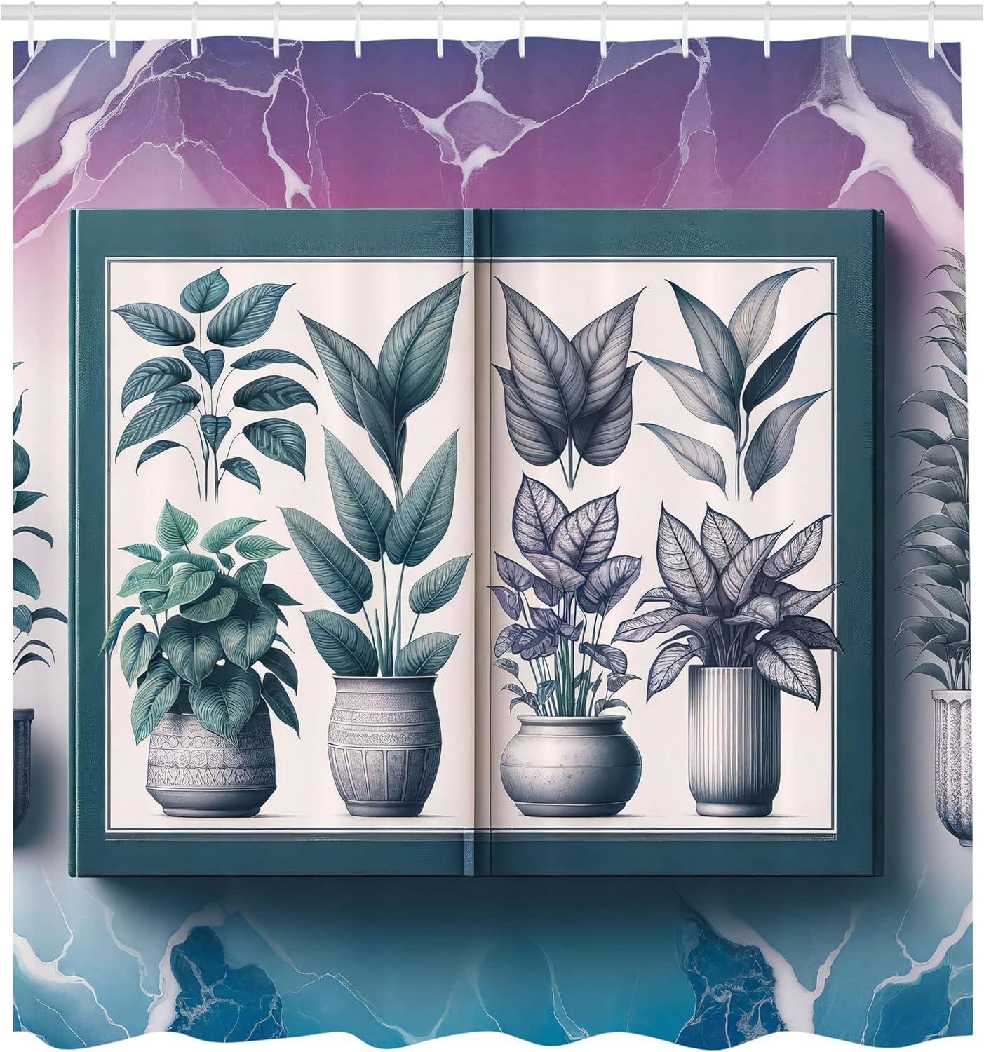 imageAmbesonne Floral Shower Curtain Delicate Pink Bouquet of Spring Nature Blossoms Romantic Design Print Cloth Fabric Bathroom Decor Set with Hooks 69 W x 84 L Rose Sage Green and WhiteViolet White Petrol Blue