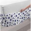 Ambesonne Christmas Elastic Bed Skirt, Tree Branches Spruce Leaves Balls Bells Cones Poinsettia Flowers Mistletoe Berry, Wrap Around Fabric Bedskirt Dust Ruffle for Bedroom, King, Ruby Green(White)