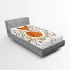 Ambesonne Ethnic 2 Pack Fitted Sheet, Southwestern Themed 3D Motif, Bed Cover All-Round Elastic Deep Pockets 2 Pieces, Package Contains 2 Twin Size Fitted Sheets, Blue Orange Beige(Dark Orange White)