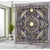 Ambesonne Floral Shower Curtain, Delicate Pink Bouquet of Spring Nature Blossoms Romantic Design Print, Cloth Fabric Bathroom Decor Set with Hooks, 69″ W x 84″ L, Rose Sage Green and White(Violet Cream Purple Grey)