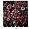 Ambesonne Floral Shower Curtain, Delicate Pink Bouquet of Spring Nature Blossoms Romantic Design Print, Cloth Fabric Bathroom Decor Set with Hooks, 69″ W x 84″ L, Rose Sage Green and White(Purple Black Coral)