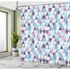 Ambesonne Floral Shower Curtain, Delicate Pink Bouquet of Spring Nature Blossoms Romantic Design Print, Cloth Fabric Bathroom Decor Set with Hooks, 69″ W x 84″ L, Rose Sage Green and White(Pink Blue)