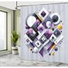 Ambesonne Floral Shower Curtain, Delicate Pink Bouquet of Spring Nature Blossoms Romantic Design Print, Cloth Fabric Bathroom Decor Set with Hooks, 69″ W x 84″ L, Rose Sage Green and White(Purple Orange)
